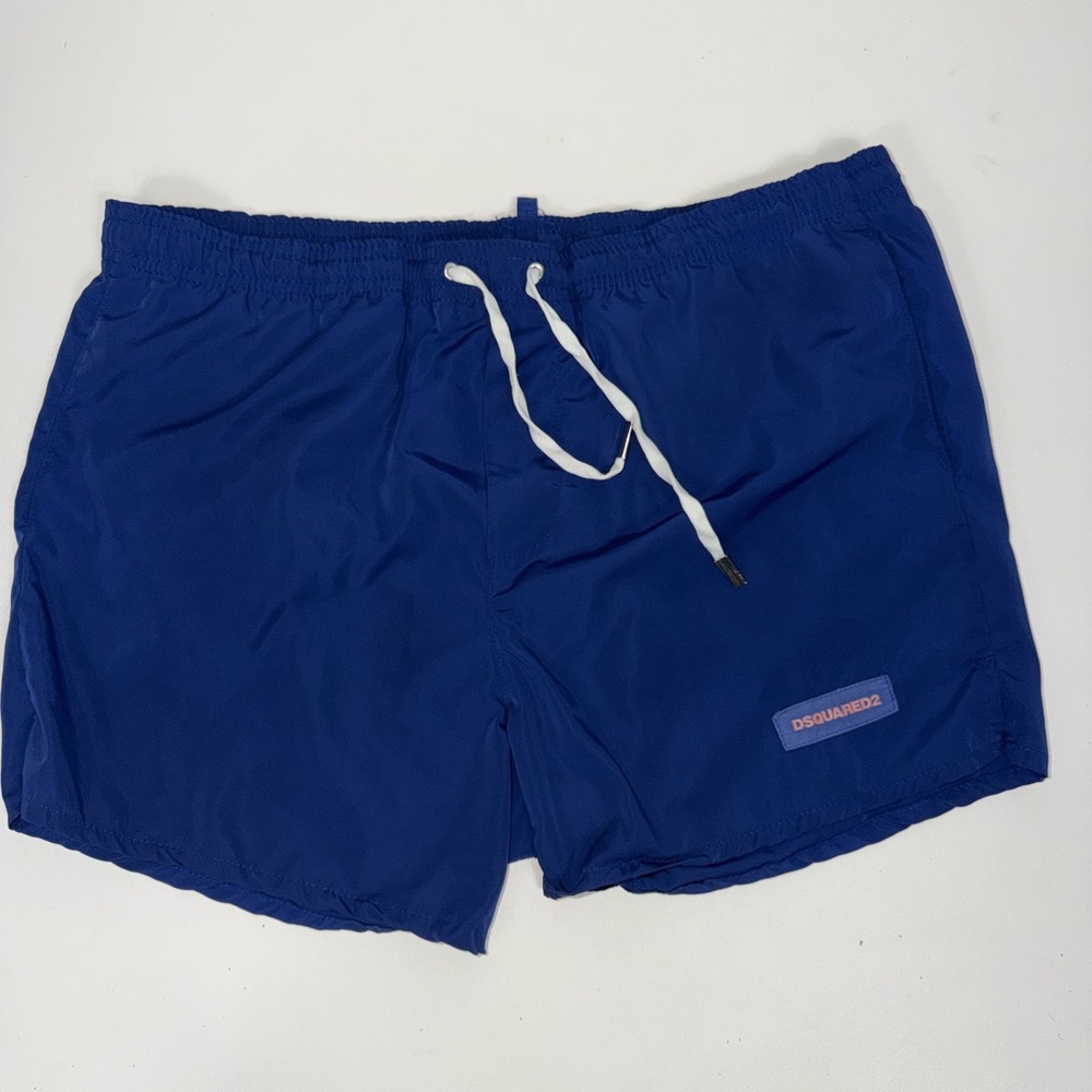 DSQUARED2 NAVY BLUE SWIM TRUNKS BEACH SHORTS M 50 ITALY